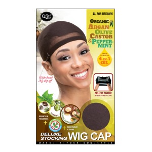 QFitt Deluxe Stocking Wig Cap #805 - Brown