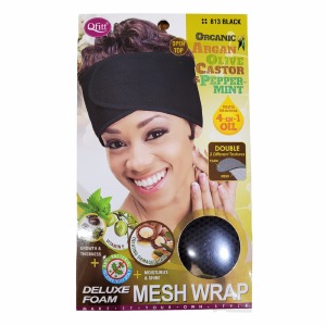 Qfitt Organic Deluxe Foam Mesh Wrap #813 - Black