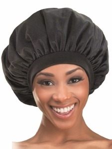 QFitt Deluxe Shower & Conditioning Cap Black #868