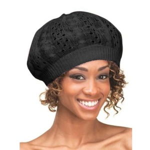 Qfitt Women's Beret #871 - Black