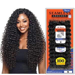 Seamless Feather Crochet - Deep Wave 20 Inch - # 1