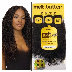 Melt Butter 12A - 3 Bundles - Water W 10"-12"-14" - Natural Black