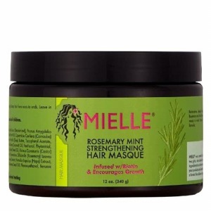 Mielle Organics Rosemary Mint Strengthening Hair Masque, infuse with Biotin, 12oz