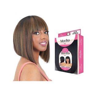 Mayde Mocha 100% Human Hair Blend Wig - Dulce #1