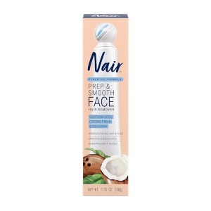 Nair Exfoliating Facial Hair Removal Cream  1.76oz - Coconut