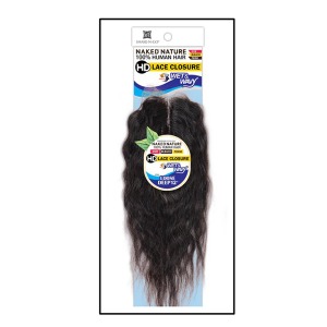 Naked Nature Wet & Wavy Loose Deep Closure 12 Inch - # NATURAL