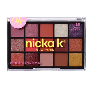 Nicka K 15 Color Eye Shadow Palette #ES1506 - Better in Red