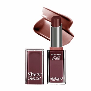 Nicka K Sheer Glaze Lipstick #LSSG01 - Cocoa Brown