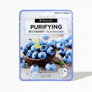 Nicka K Facial Sheet Mask #NSM10 Blueberry