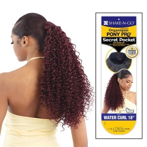 Organique Pony Pro Secret Pocket Ponytail - Water Curl 18 Inch - # 1
