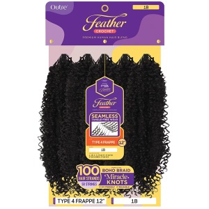 Feather Crochet Type 4 Frappe 12 Inch - # 4