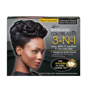 Pink Short Looks Color Relaxer 3in1 # Diamond Black