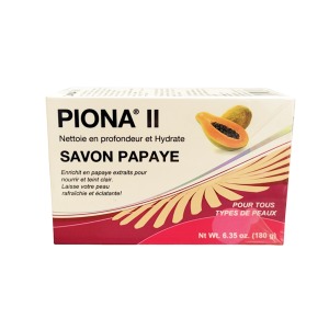 Piona II Deep Cleansing & Moisturizing Papaya Soap - 180g