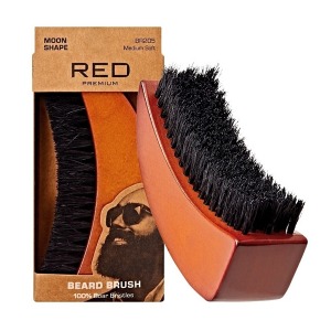 Premium Beard Moon Shape Brush #BR205 - Medium Soft Premium Beard Moon Shape Brush #BR205 - Medium Soft