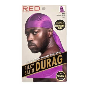 Red Silky Satin Durag #HDUP02 - Purple