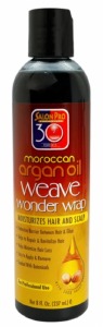 Salon Pro 30 Second Moroccan Argan Oil Weave Wonder Wrap 8oz Black