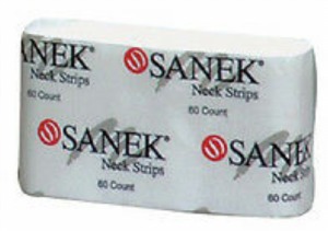 Sanek Neck Strips - #43310 - 1 Pack - 60 Count - White