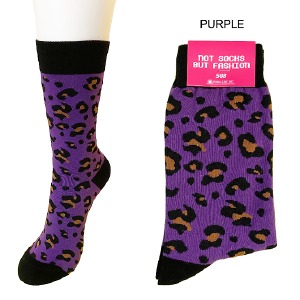 SGB Socks - Leopard Print - Purple