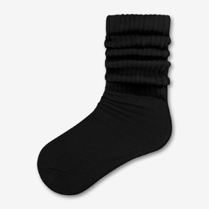 SGB Slouch Socks - Solid Color - Black