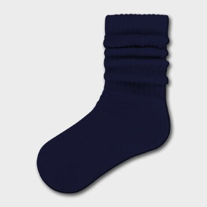 SGB Slouch Socks - Solid Color - Navy