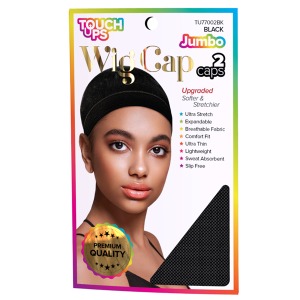 Touch Ups Jumbo Wig Cap #TU77002BK - Black