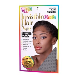 Touch Ups Invisible Hair Net  #TU77009BK - Black