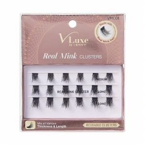 V-Luxe Real Mink Clusters Mix of Various, Thickness & Length #VMC01