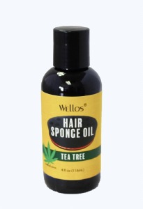 Wellos Hair Sponge Oil Tea Tree 4oz #WLC30TEA
