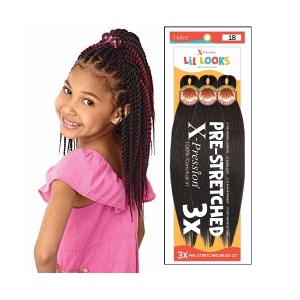 X-Pression 3X Pre-Stretched Lil Looks Braid - 32 Inch - # 1