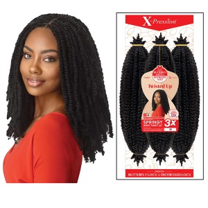X-Pression 3X Springy Afro Twist 16" (Available in various Hair Colors)