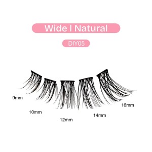 Additional picture of DIY Cluster Lashes Wide I Natural #DIY05 - 77pcs