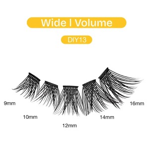Additional picture of DIY Cluster Lashes Wide I Volume #DIY13 - 70pcs