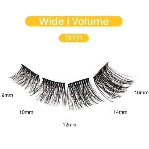 Additional picture of DIY Cluster Lashes Wide I Volume #DIY21 - 70pcs
