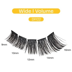 Additional picture of DIY Cluster Lashes Wide I Volume #DIY22 - 70pcs