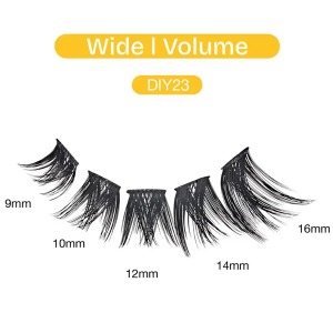 Additional picture of DIY Cluster Lashes Wide I Volume #DIY23 - 70pcs