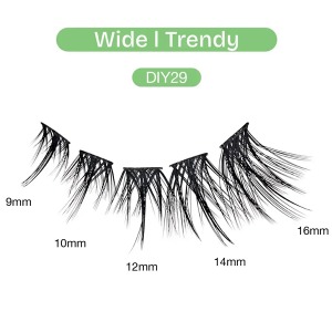 Additional picture of DIY Cluster Lashes Wide I Trendy #DIY29 - 84pcs