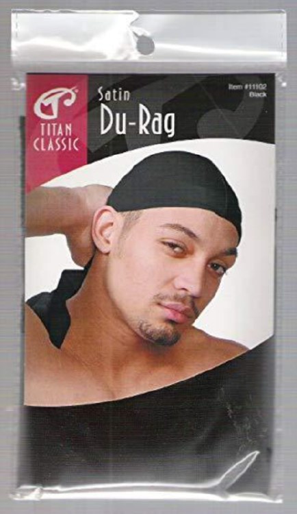 Titan Satin Durag Black #11102