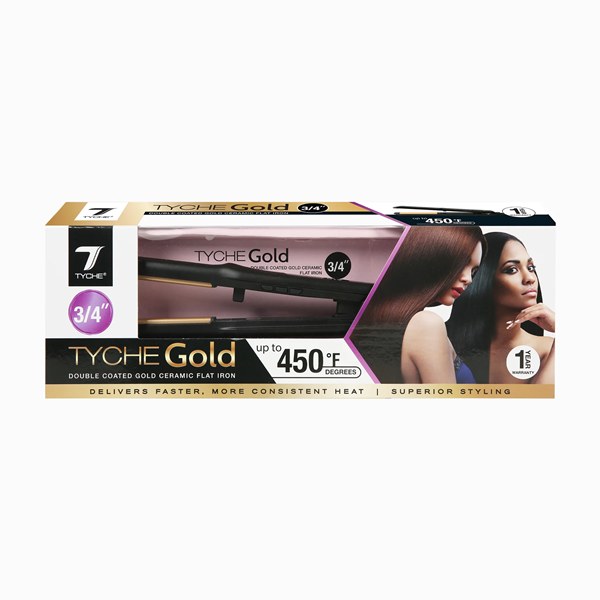 Tyche Gold Double Coated Gold Ceramic Flat Iron #TG075