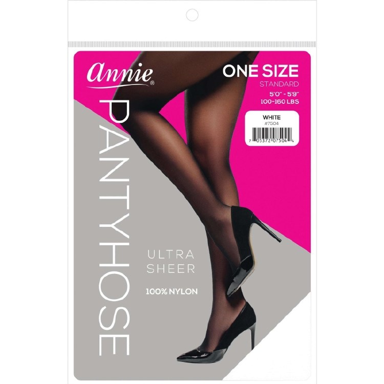 Ultra Sheer Pantyhose One Size - #7504 - White