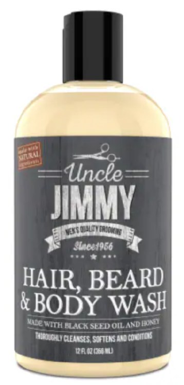 Uncle Jimmy Hair, Beard and Body Wash 12oz