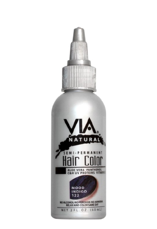 Via Natural Semi-Permanent Hair Color 2oz #122 - Mood Indigo