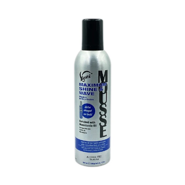 Vigorol Maximum Shine & Wave Mousse 12oz