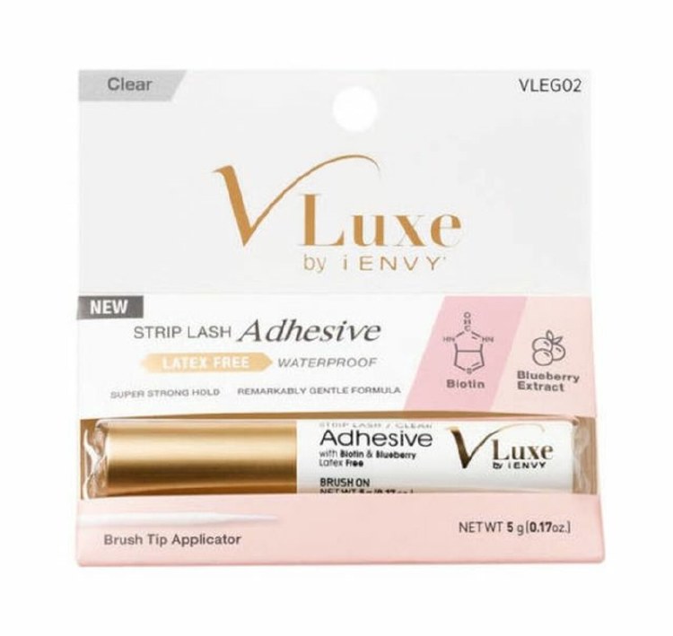 V-Luxe Biotin Strip Lash Adhesive Waterproof Lash Glue Clear #VLEG02