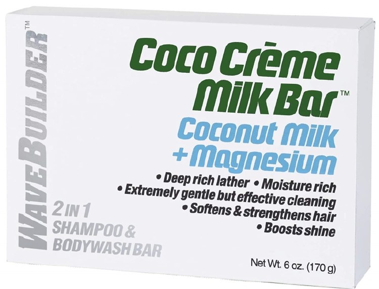 WaveBuilder Coco Creme Milk Bar Coconut Milk + Magnesium 2in1 Shampoo & Body Wash Bar 6oz