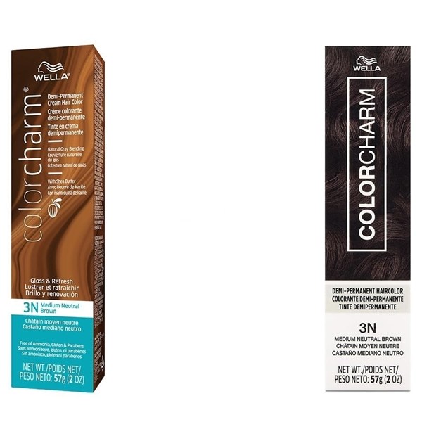Wella Color Charm Demi-Permanent Hair Color #3N - Medium Neutral Brown