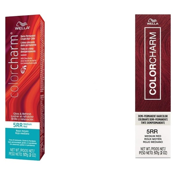 Wella Color Charm Demi-Permanent Hair Color #5RR - Medium Red
