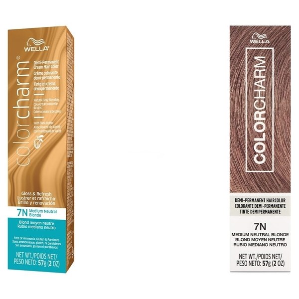 Wella Color Charm Demi-Permanent Hair Color #7N - Medium Neutral Blonde