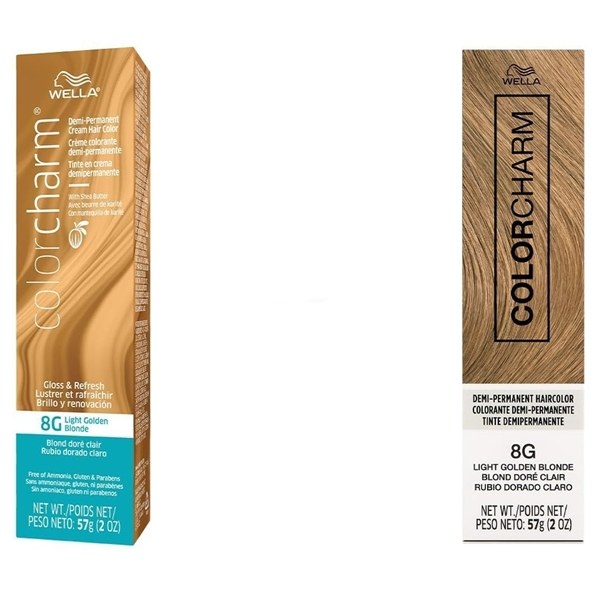 Wella Color Charm Demi-Permanent Hair Color #8G - Light Golden Blonde