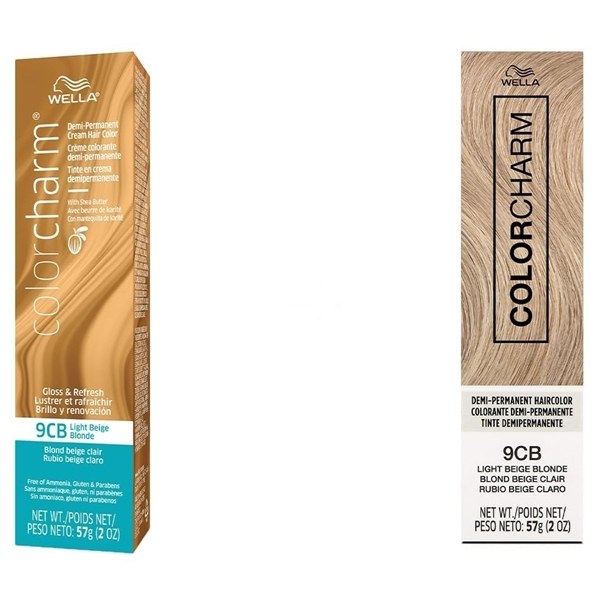 Wella Color Charm Demi-Permanent Hair Color #9CB - Light Beige Blonde