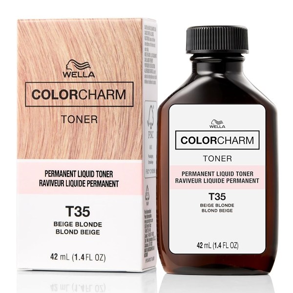 Wella Color Charm Permanent Liquid Hair Toner #T35 - Beige Blonde